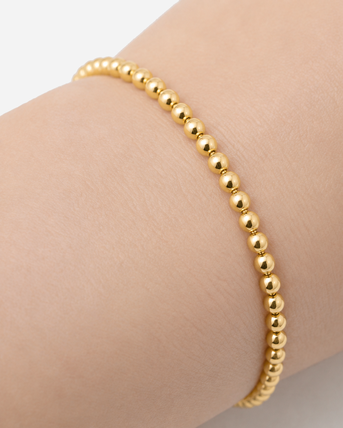 Lorelei Beaded Bracelet — close-up model scale detail
