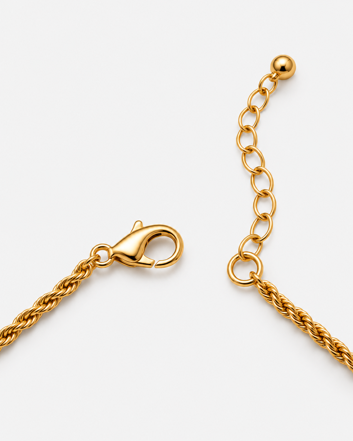 Marisol Golden Sun Necklace — 27 — Gold — clasp/extender construction macro