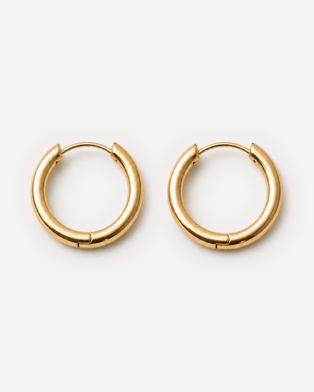 Pair of gold-tone Vienna Classic Hoop Earrings
