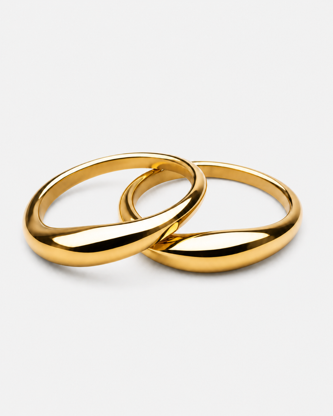 Dahlia Ring Set — Gold — light grey product hero