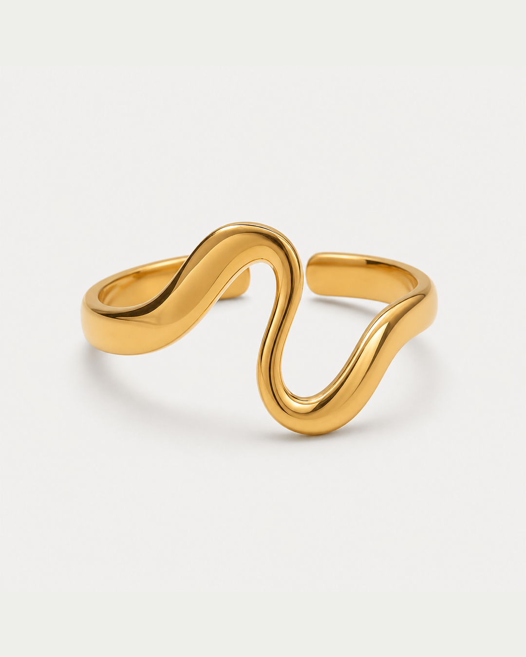 Talia Adjustable Ring — light grey product hero
