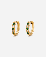 Maeva Oasis Green Hoops Earrings — light grey product hero