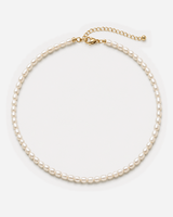 Elara Freshwater Pearl Choker — light grey product hero
