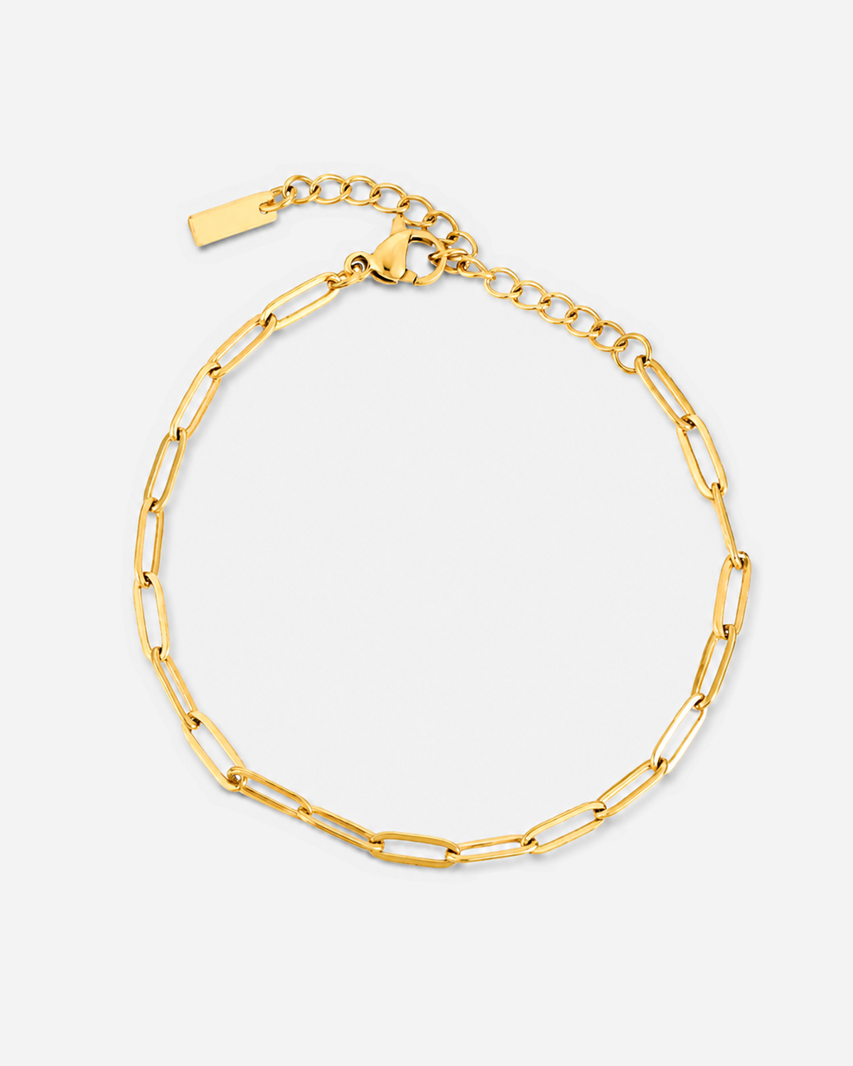 Lucienne Paperclip Bracelet — light grey product hero