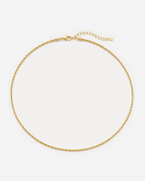 Kaia Rope Chain Necklace — light grey product hero