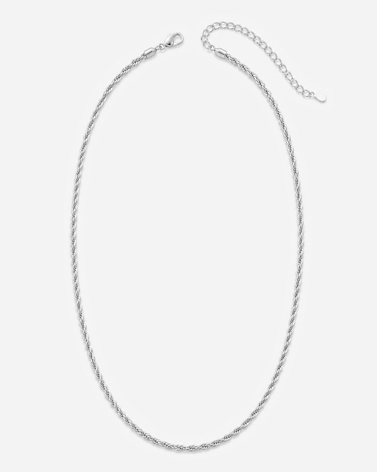 Kaia Rope Chain Necklace — Silver variant hero