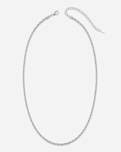 Kaia Rope Chain Necklace — Silver variant hero