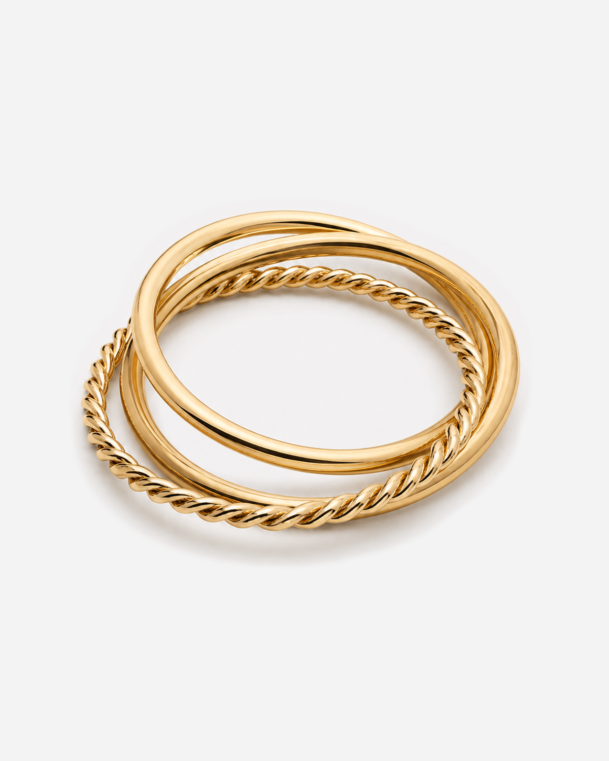 Leonora Harmony Double Ring — light grey product hero