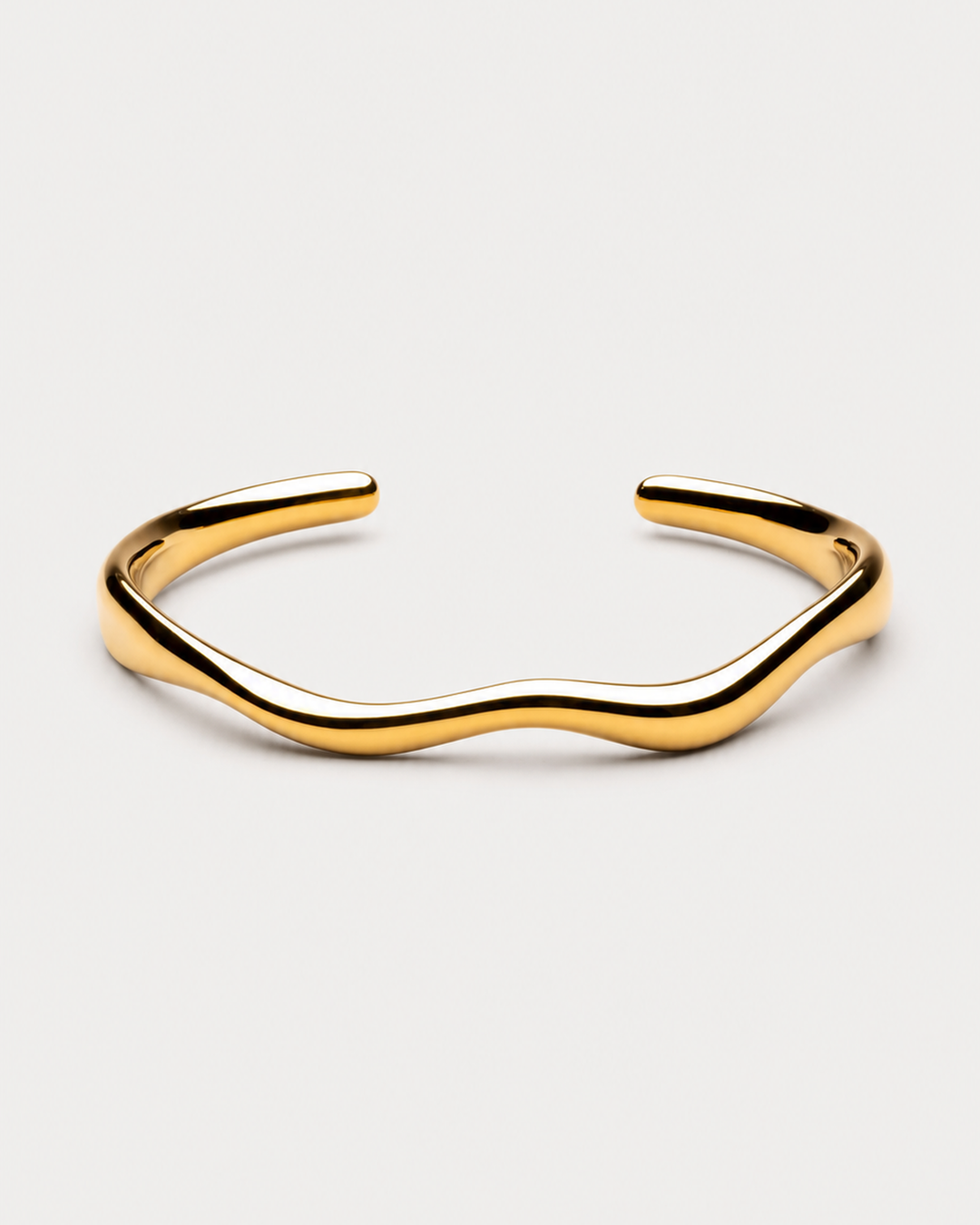 Belen Cala Cuff — Gold — light grey product hero
