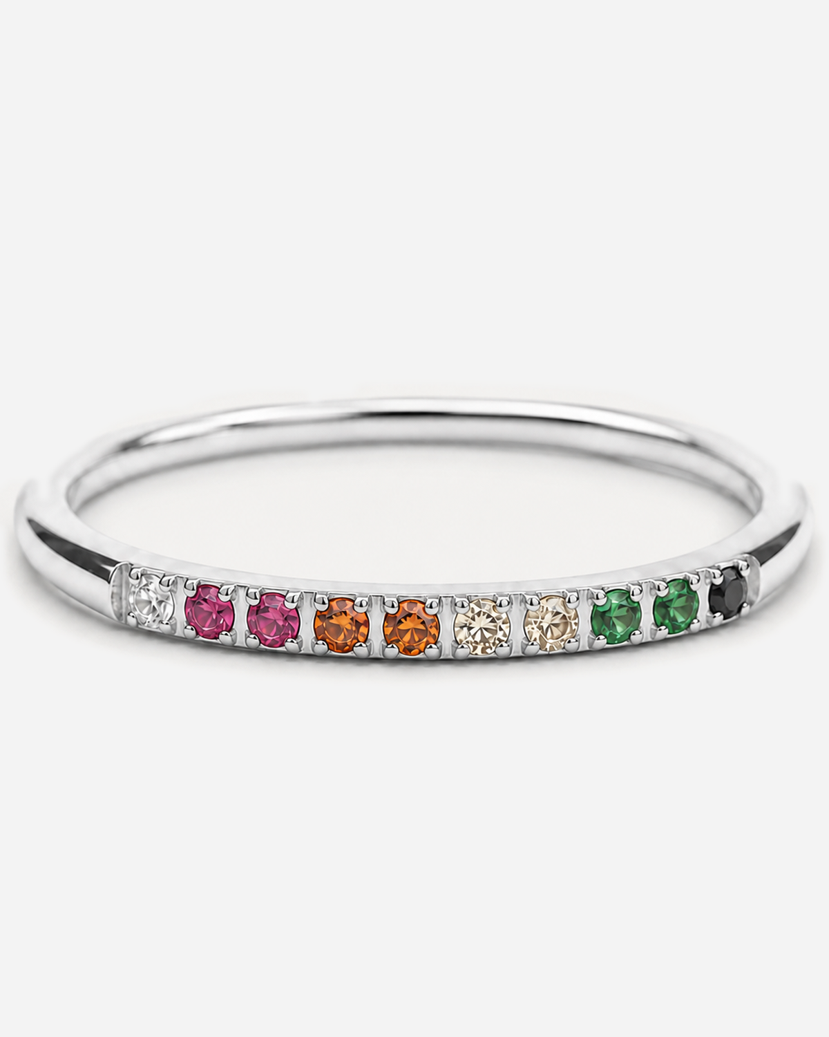 Nadia Golden Hour Ring — Silver — product macro detail