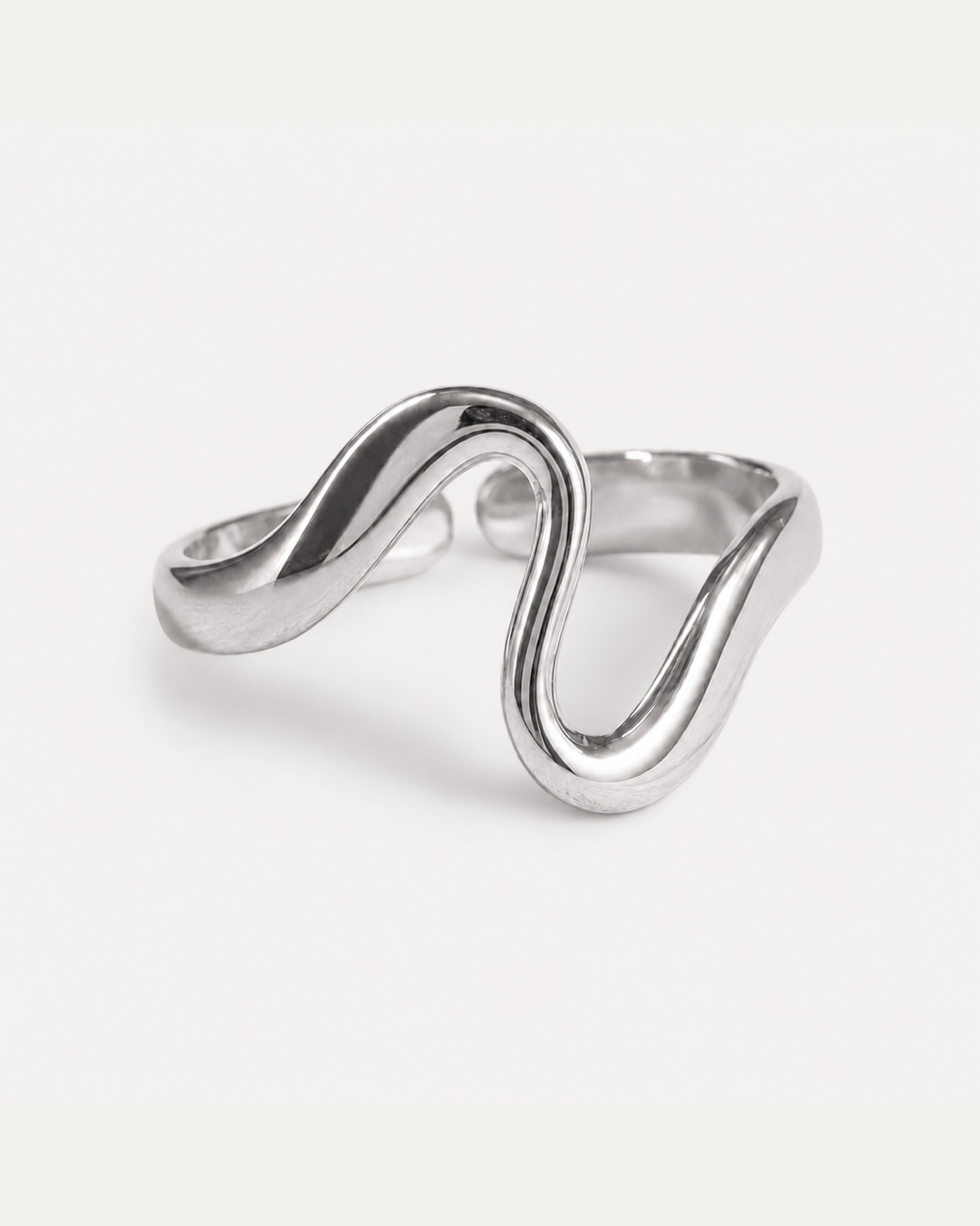 Talia Adjustable Ring — Silver variant 02 product macro detail