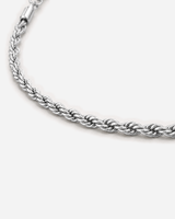 Kaia Rope Chain Necklace — Silver variant 02 product macro detail