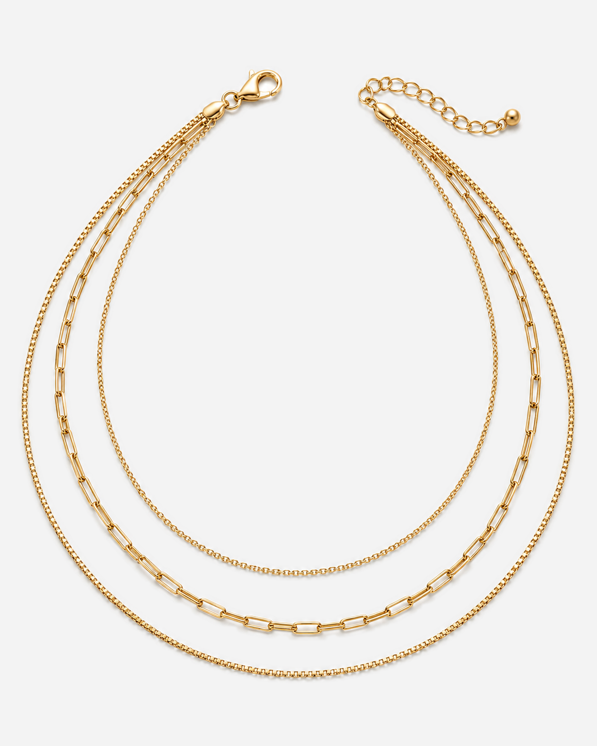 Paloma Layered Necklace — product alternate three-quarter view