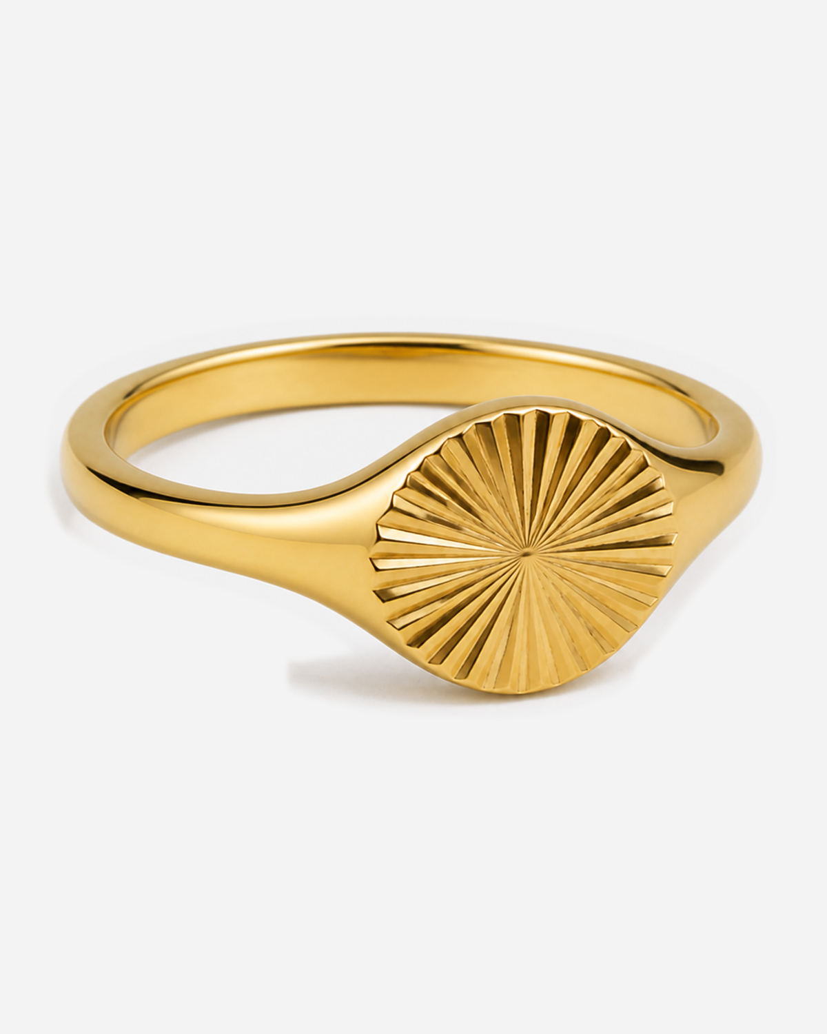 Fiora Sun Signet Ring — product alternate three-quarter view