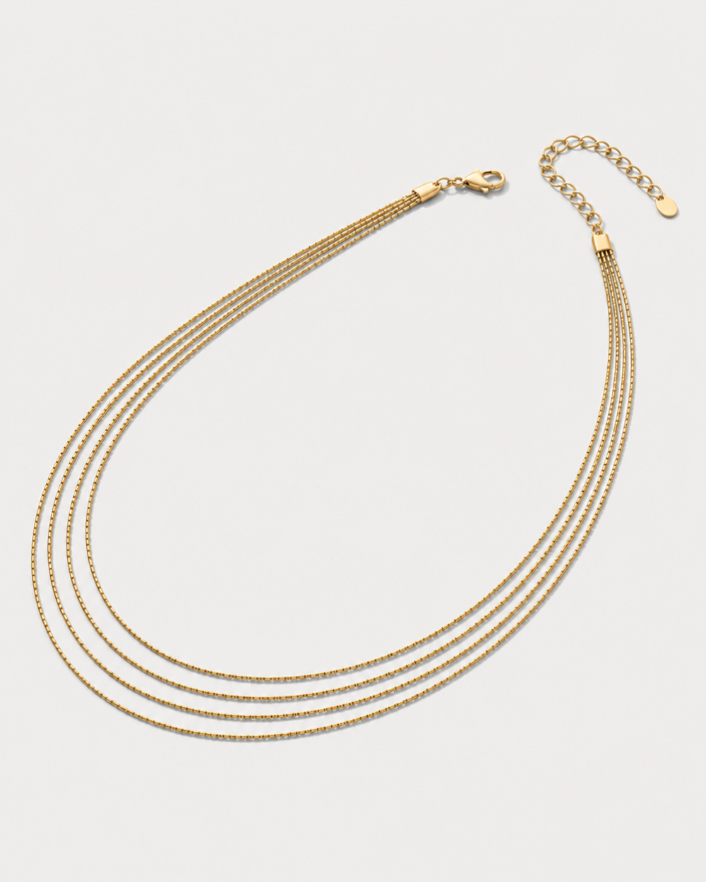 Ophelia Layered Choker — Gold alternate product view