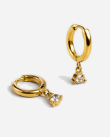Rhea Sparkle Drop Earrings — product alternate three-quarter view