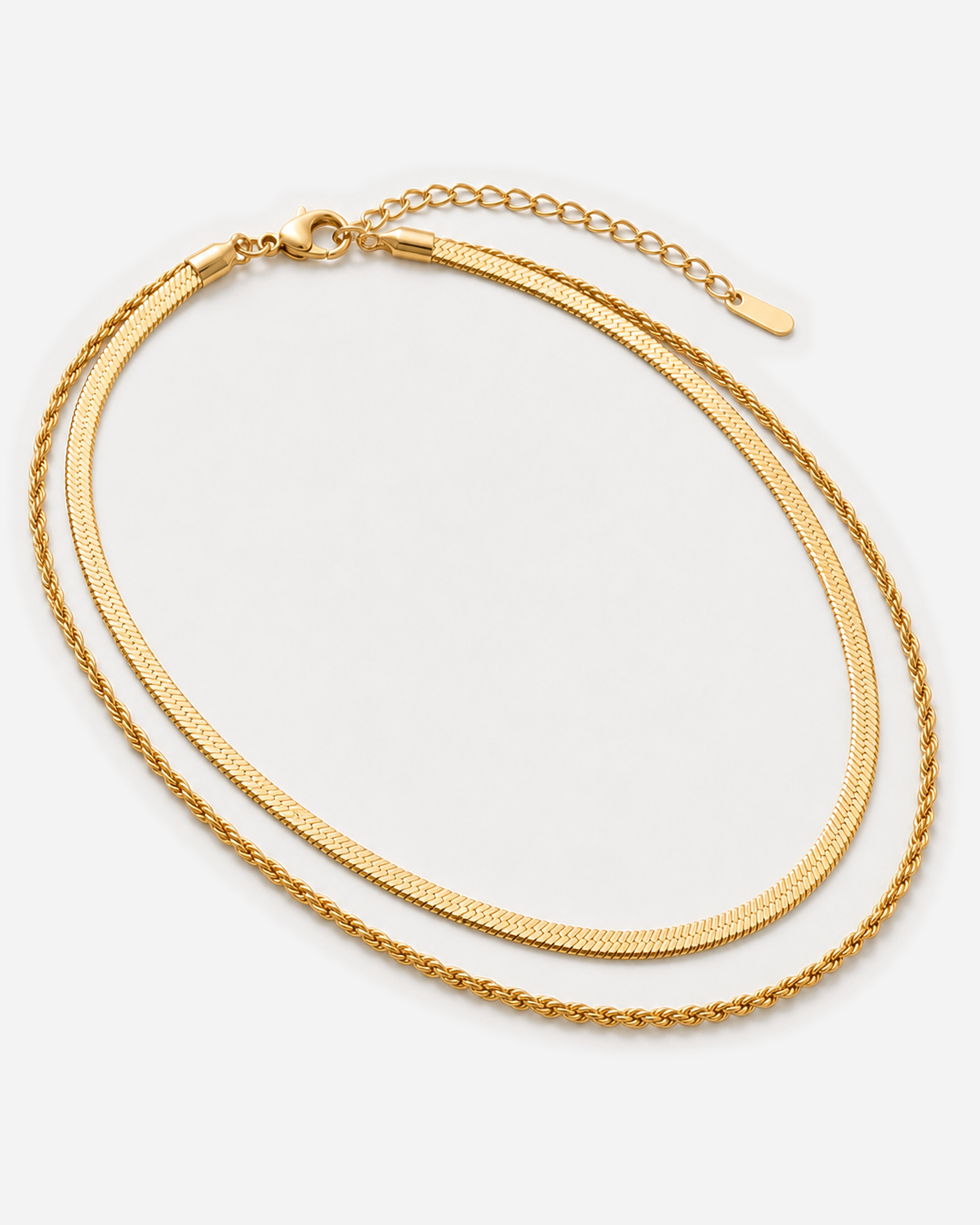 Nerina Layered Necklace — product alternate three-quarter view