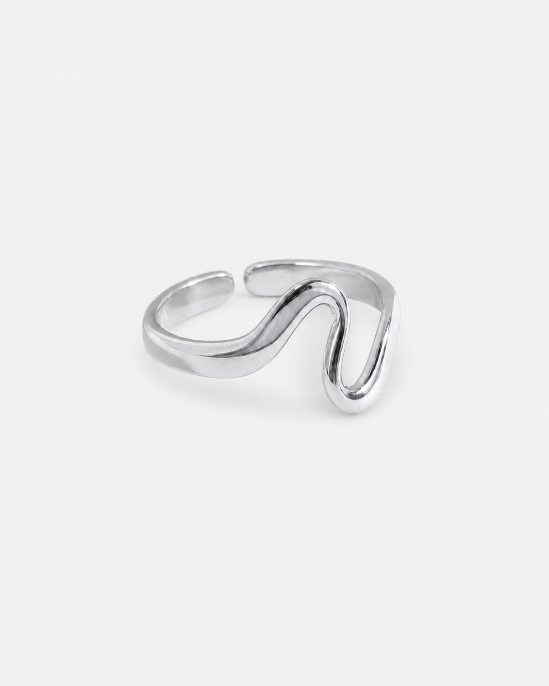 Talia Adjustable Ring — Silver variant 03 product alternate three-quarter view