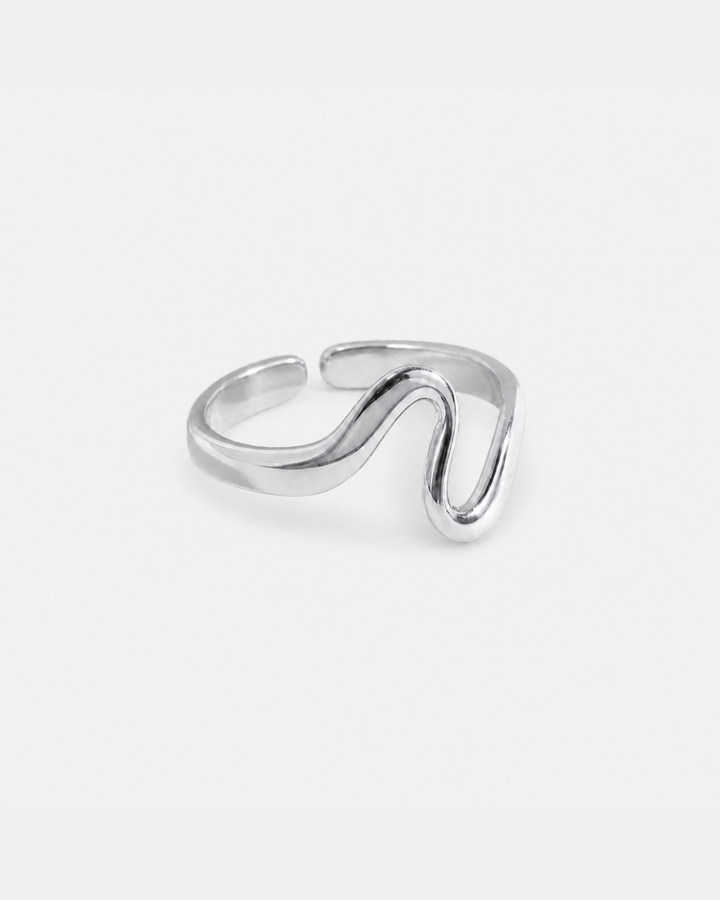 Talia Adjustable Ring — Silver variant 03 product alternate three-quarter view