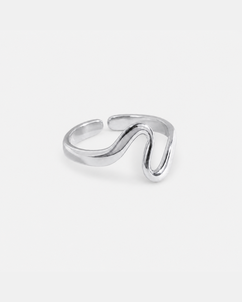 Talia Adjustable Ring — Silver variant 03 product alternate three-quarter view