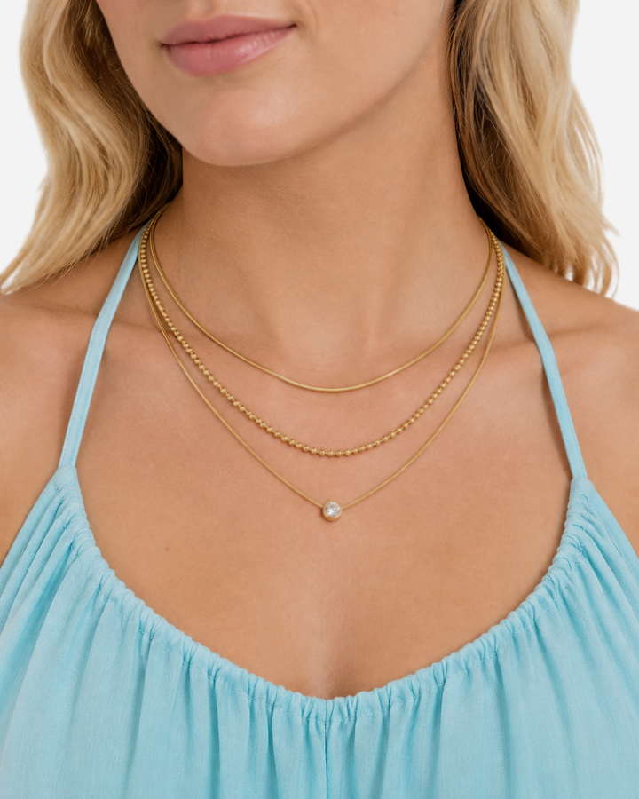 Alyrah Layered Crystal Necklace