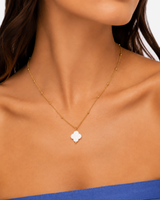 Anouk Positano Necklace — 06 — Gold — compact editorial collarbone view