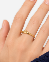 Estelle Sunrise Ring — close-up model wearing view