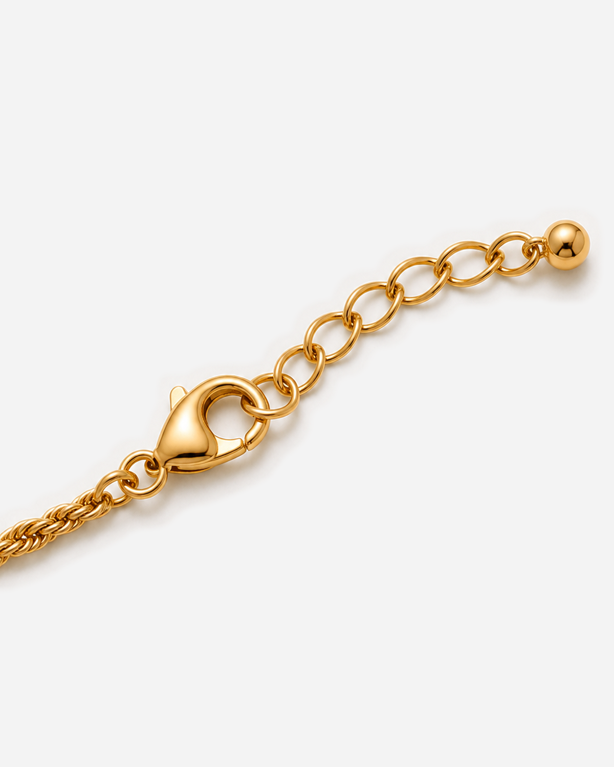 Marisol Golden Sun Necklace — 27 — Gold — clasp/extender construction macro