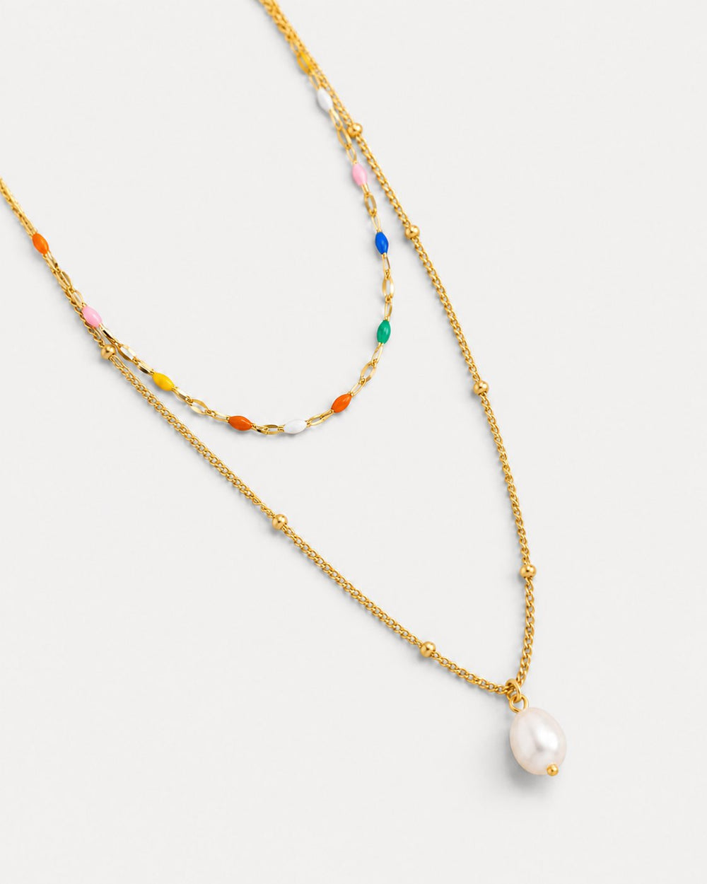 Akoya Layered Pearl Necklace — alternate product view