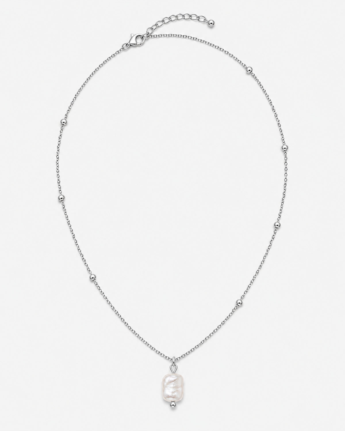 Alara Pearl Necklace — 11 — Silver variant primary product view