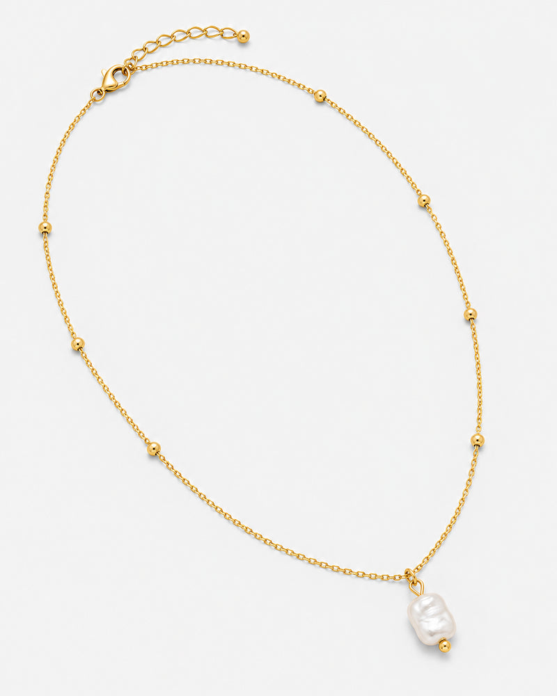 Alara Pearl Necklace — 10 — Gold variant primary product view