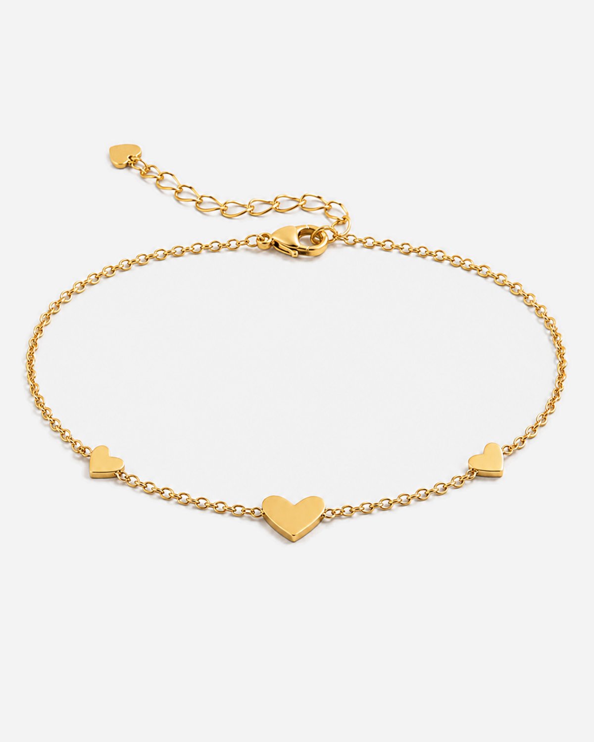 Amadea Heart Anklet — Gold product hero