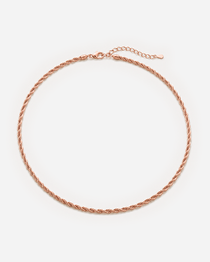 Kaia Rope Chain Necklace — Rose Gold — variant hero